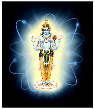 Lord Vishnu inside the Atom