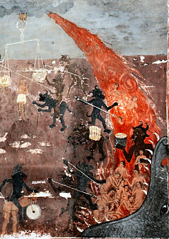 Hell - detail from a fresco
