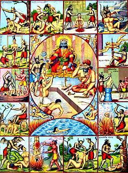 Yama, Chitragupta and Yamadutas